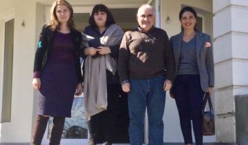 Our meeting with the leading staff of the National Agency for the Preservation of Cultural Heritage, Mr. Giorgi Gagoshidze and Ms. Manana Vardzelashvili.