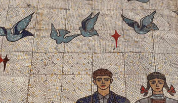 Sad news: a well-known mosaic by Vazha Bzhalava and Zaur Tsuladze was destroyed in Makhinjauri.